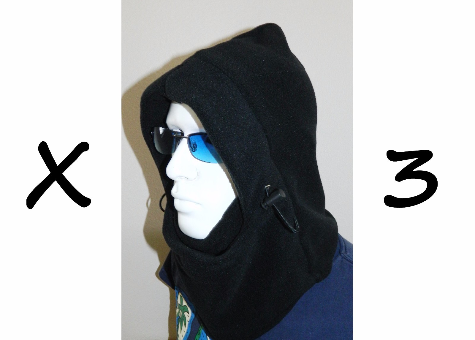 3X Adjustable Outdoor Winter Thermal Fleece Neck Face Mask Hood Warmer Balaclava