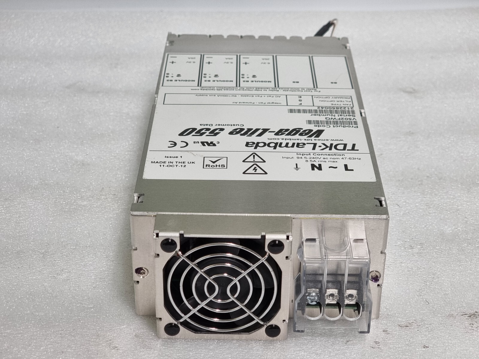 Used TDK-LAMBDA Vega-Lite 550 V502FWQ
