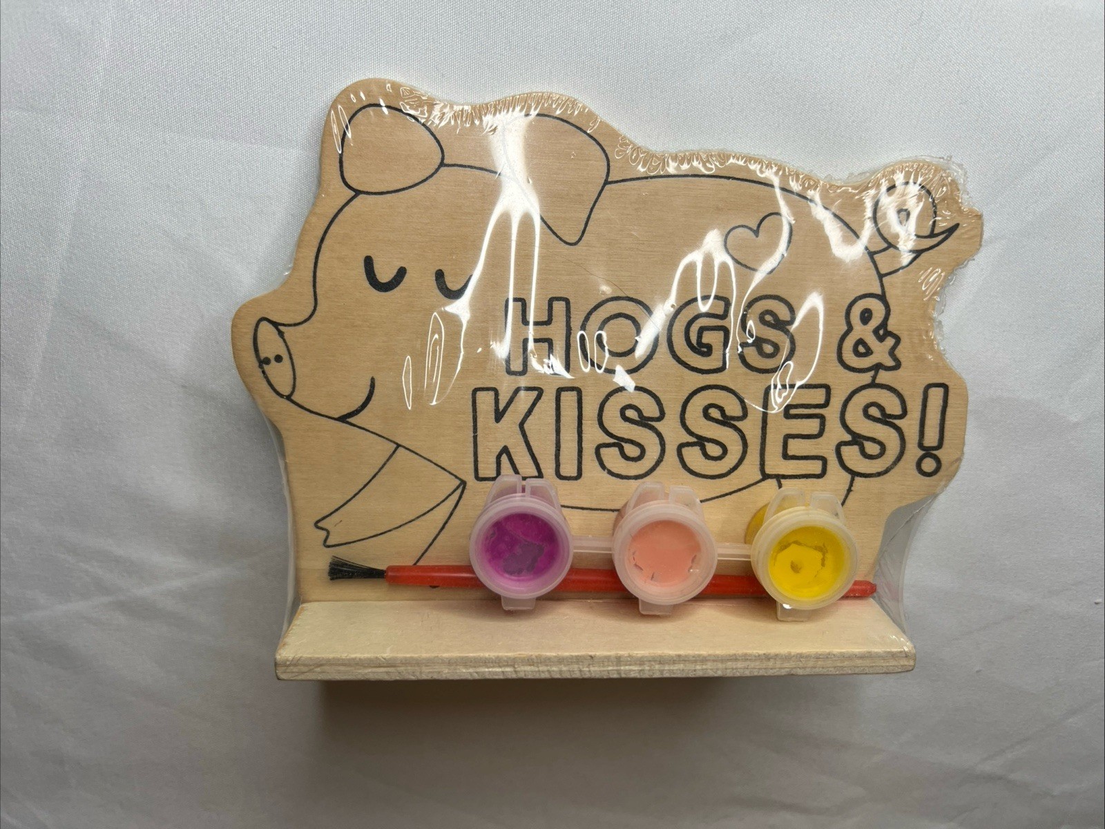 Pig Wooden Kids Paint Your Own Wooden Stand