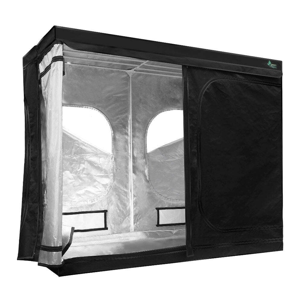 NNEDSZ Hydroponics Grow Tent Kits Hydroponic Grow System 2.4m x 1.2m x 2m 600D O