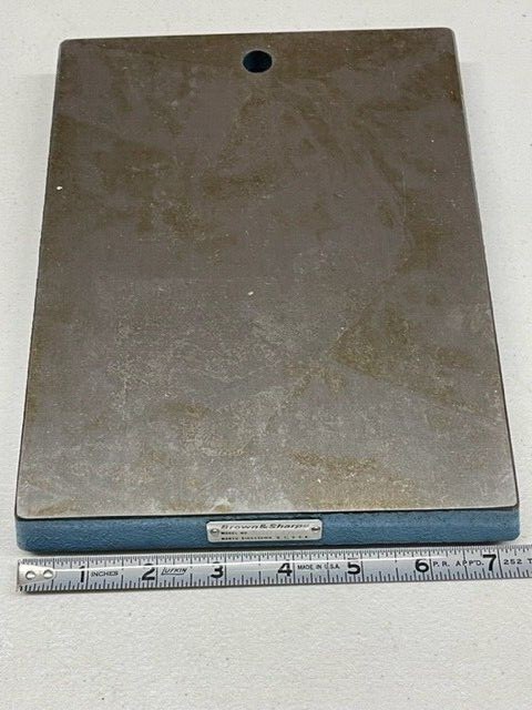 Brown & Sharpe 599-7702 Cast Iron Comparator Stand Base, 9x7"  IN STOCK