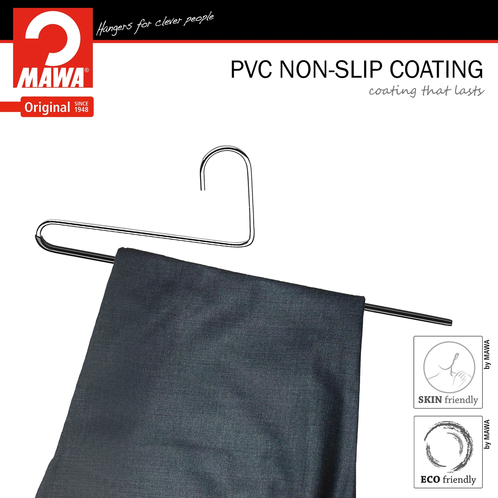 by Reston Lloyd Reverse Hook Trouser Series Non-Slip Space-Saving Clothes Han...