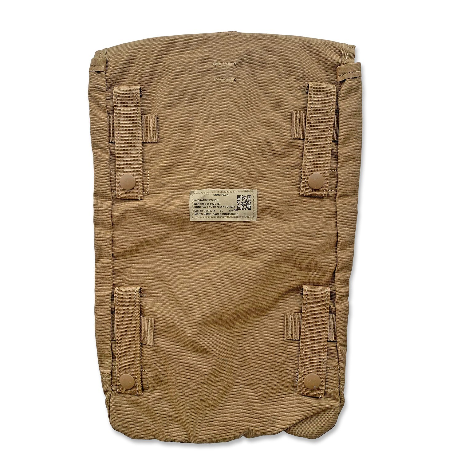 USMC FILBE Hydration Pouch Coyote NSN 8465-01-600-7887