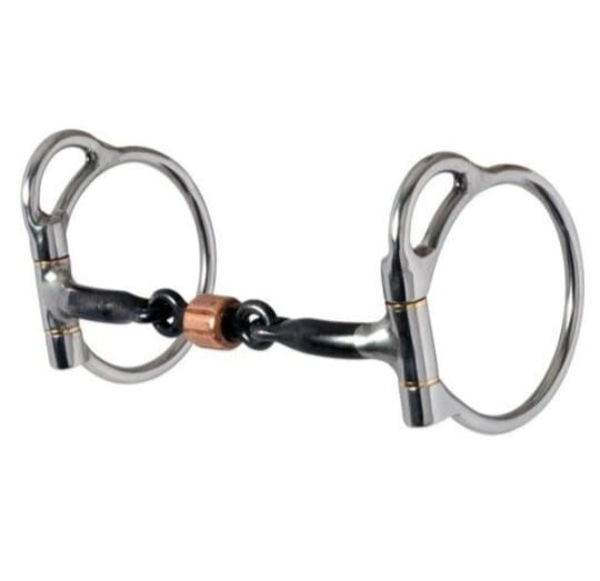 Stainless Steel Loose Ring Snaffle Bit with Copper Roller | Horse Riding Bit