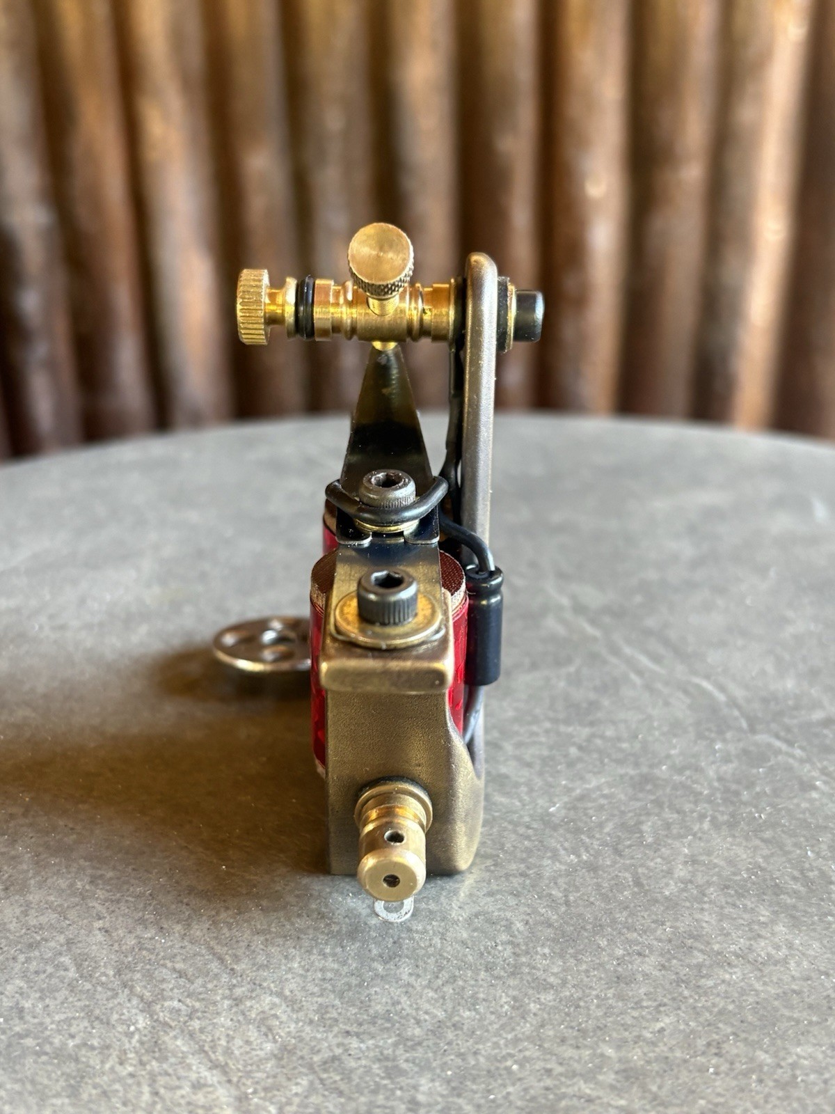 Custom Brass Tattoo Machine VTG Style Tested