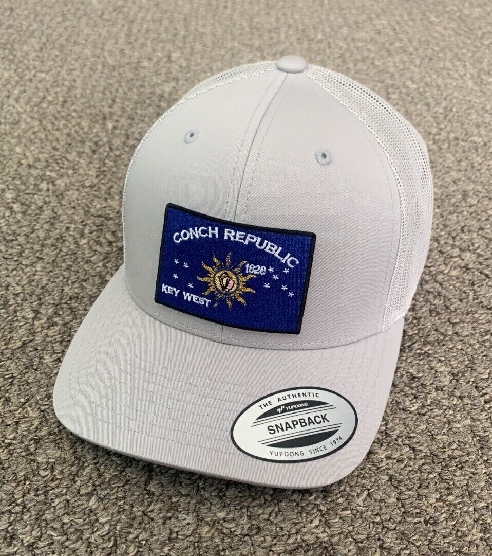 Key West Hat Conch Republic Flag Cap Individually Handcrafted in Florida!