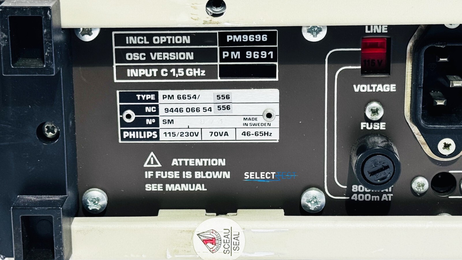 PHILIPS PM6654 PROGRAMMABLE FREQUENCY COUNTER W/OPTs (REF.: 873N)