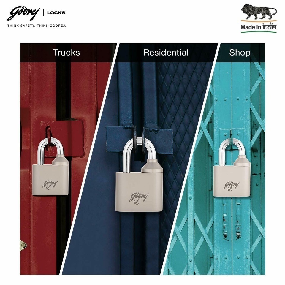 Godrej Dual Access Padlock with 2 Master Keys and 2 User Keys