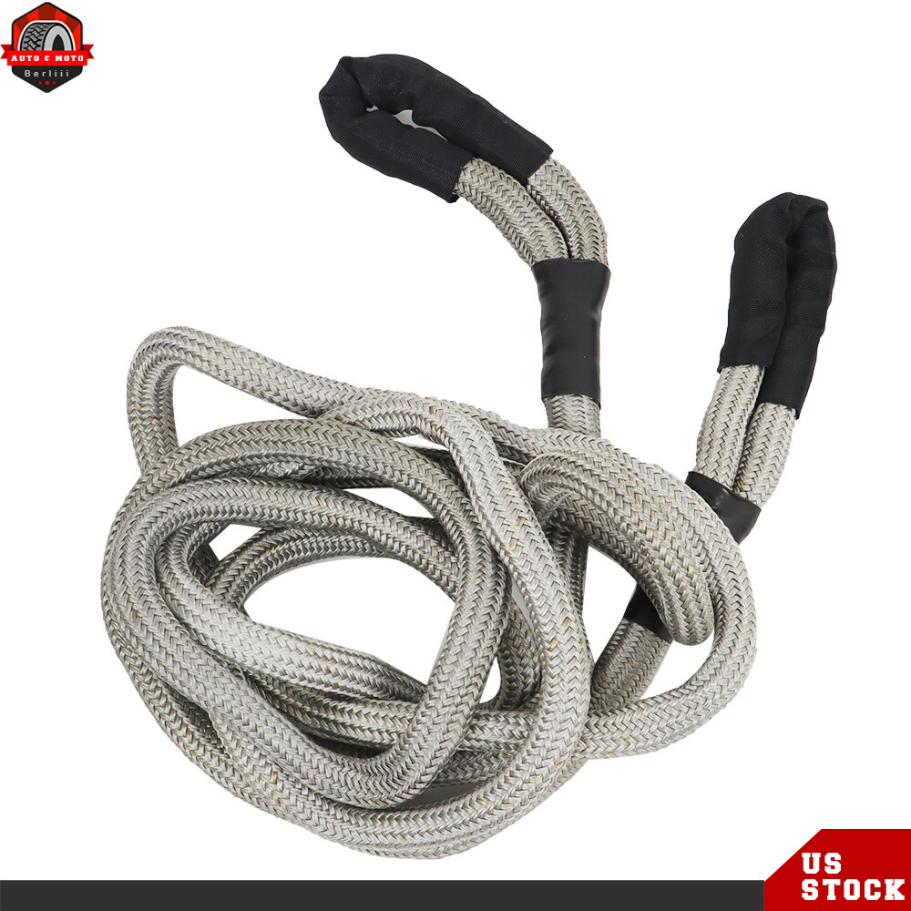 30840 LBS Recovery Kinetic Tow Rope Energy Truck Tow Snatch Strap 7/8" x 20ft