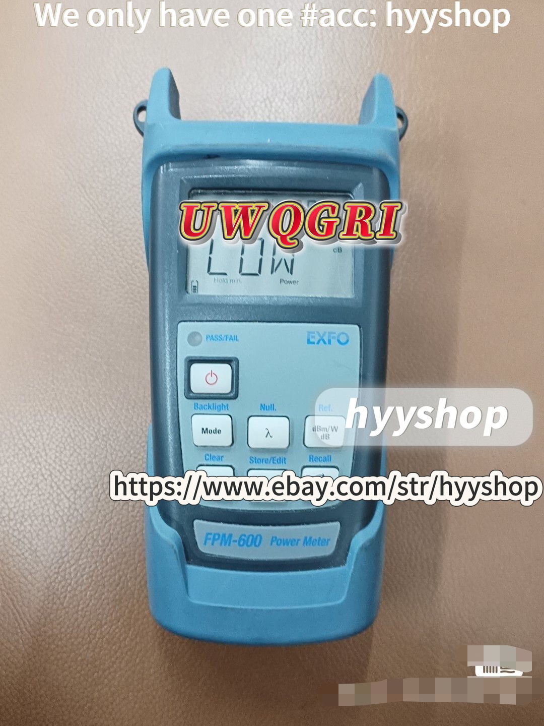 EXFO FPM-600 FPM-602X Fiber Optic Power Meter#HL