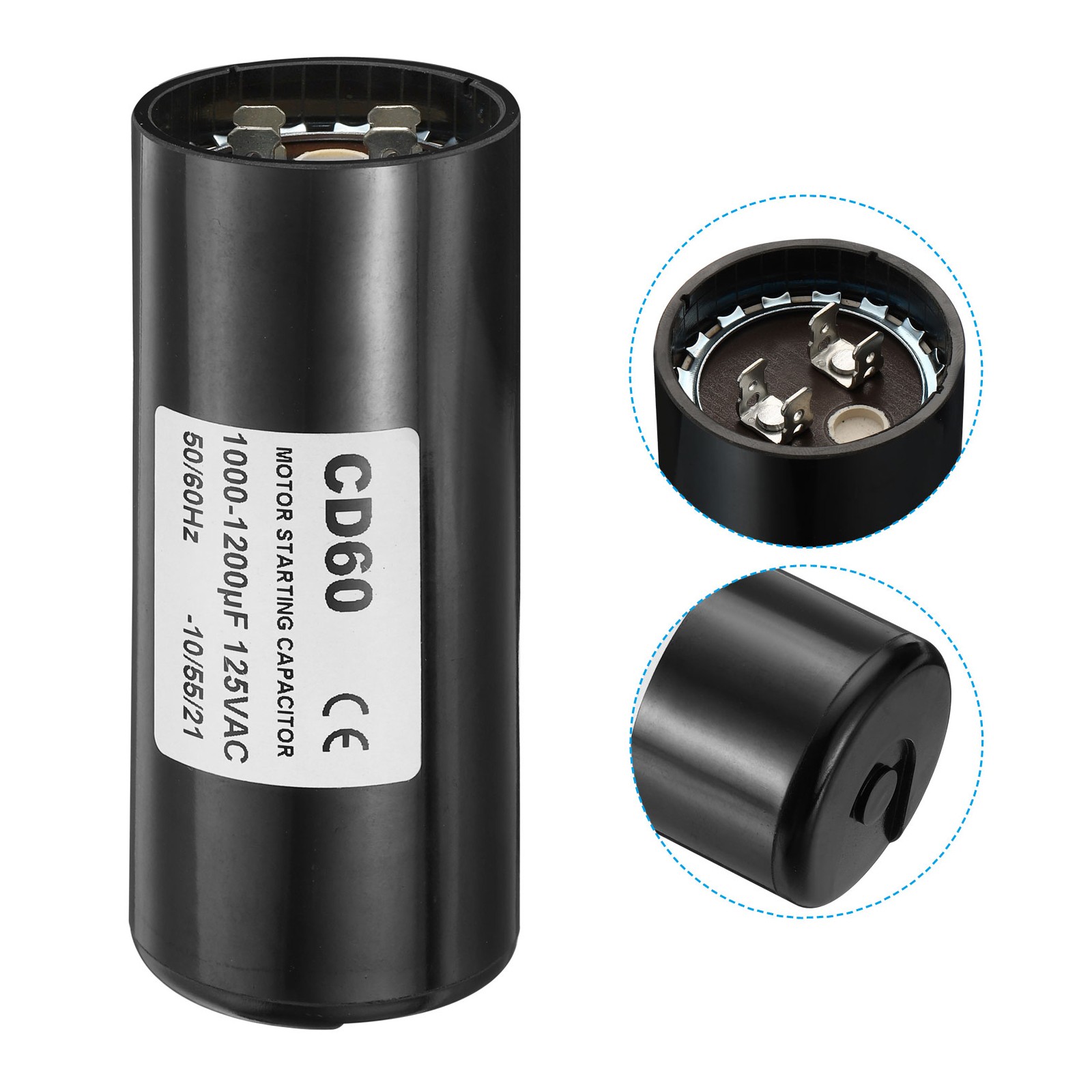 1000-1200uF/Mfd 125V 50/60Hz Motor Running Capacitor Starting Air Compressor