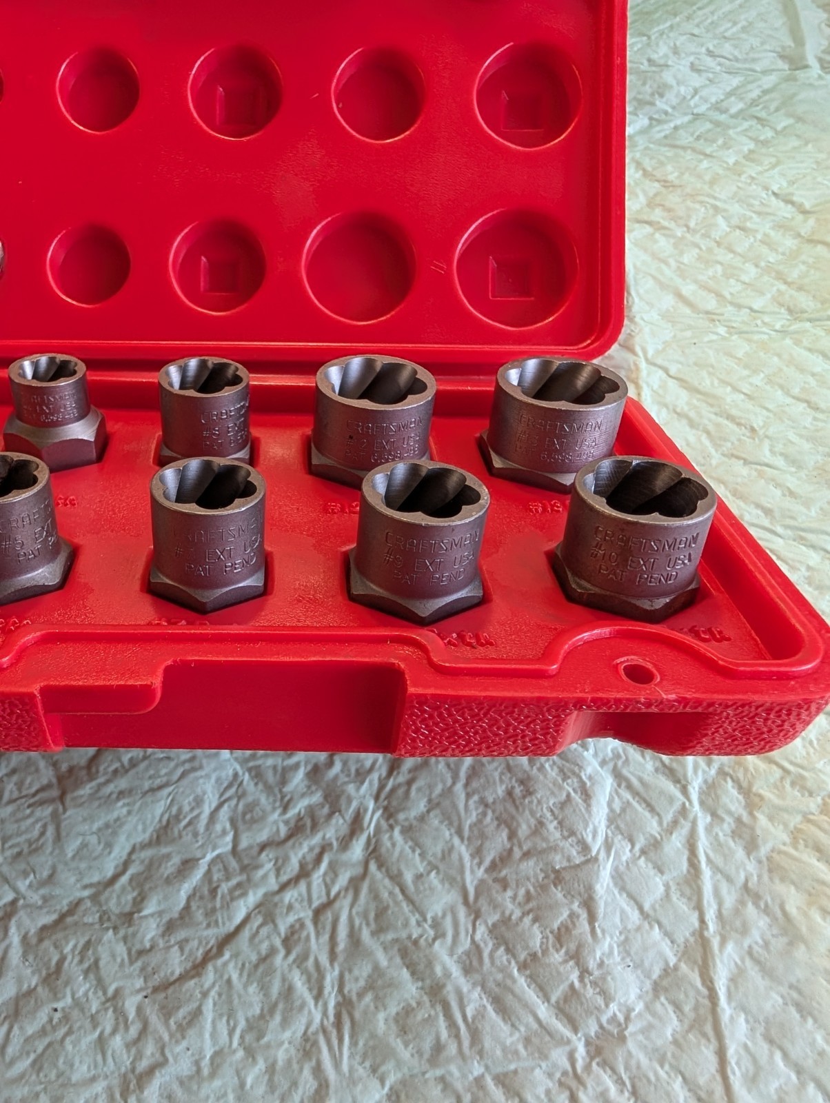Craftsman USA 10pc Bolt Out Bolt Extractor Set