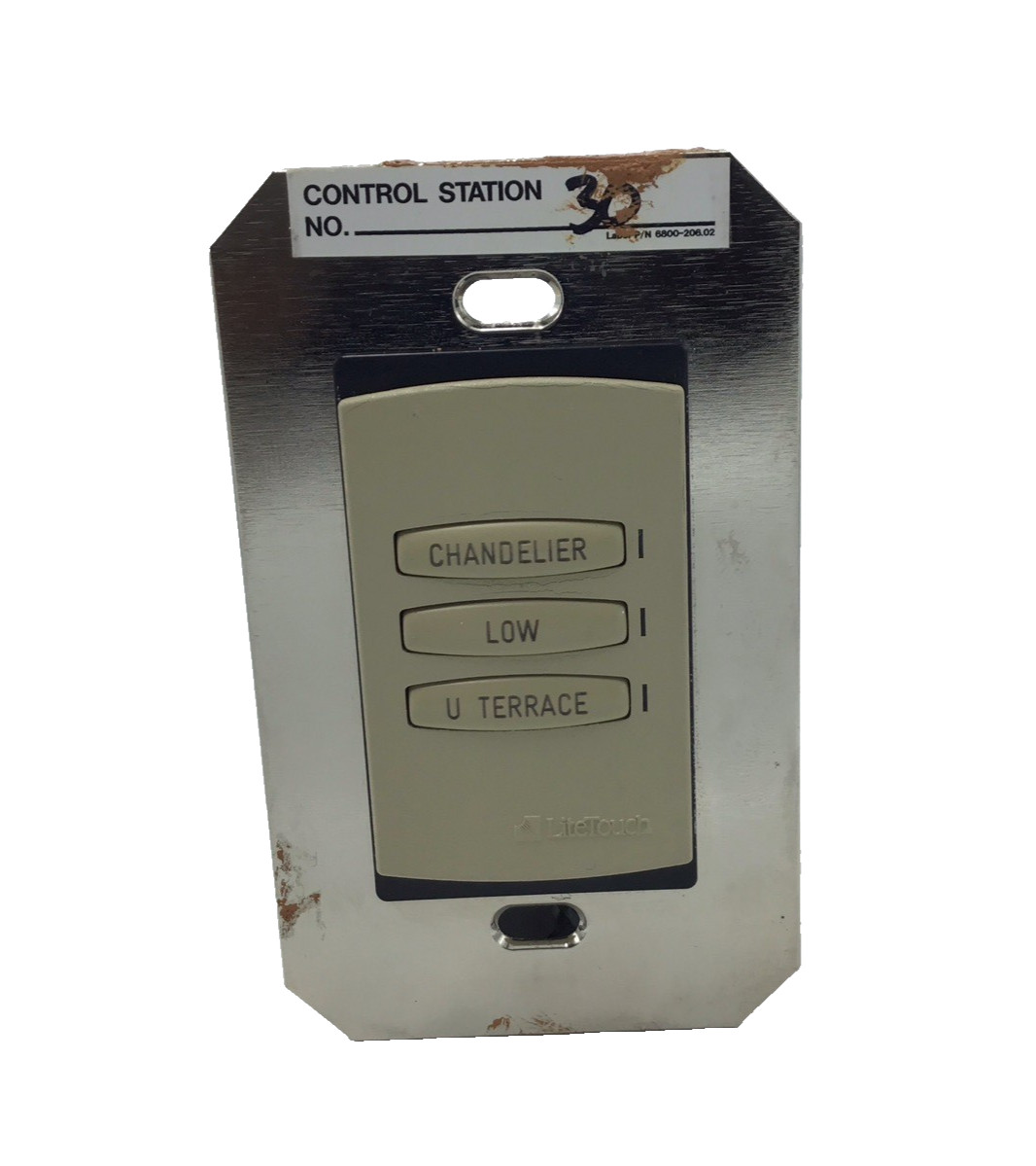 LiteTouch 3-Button Control Station Backlit Keypad