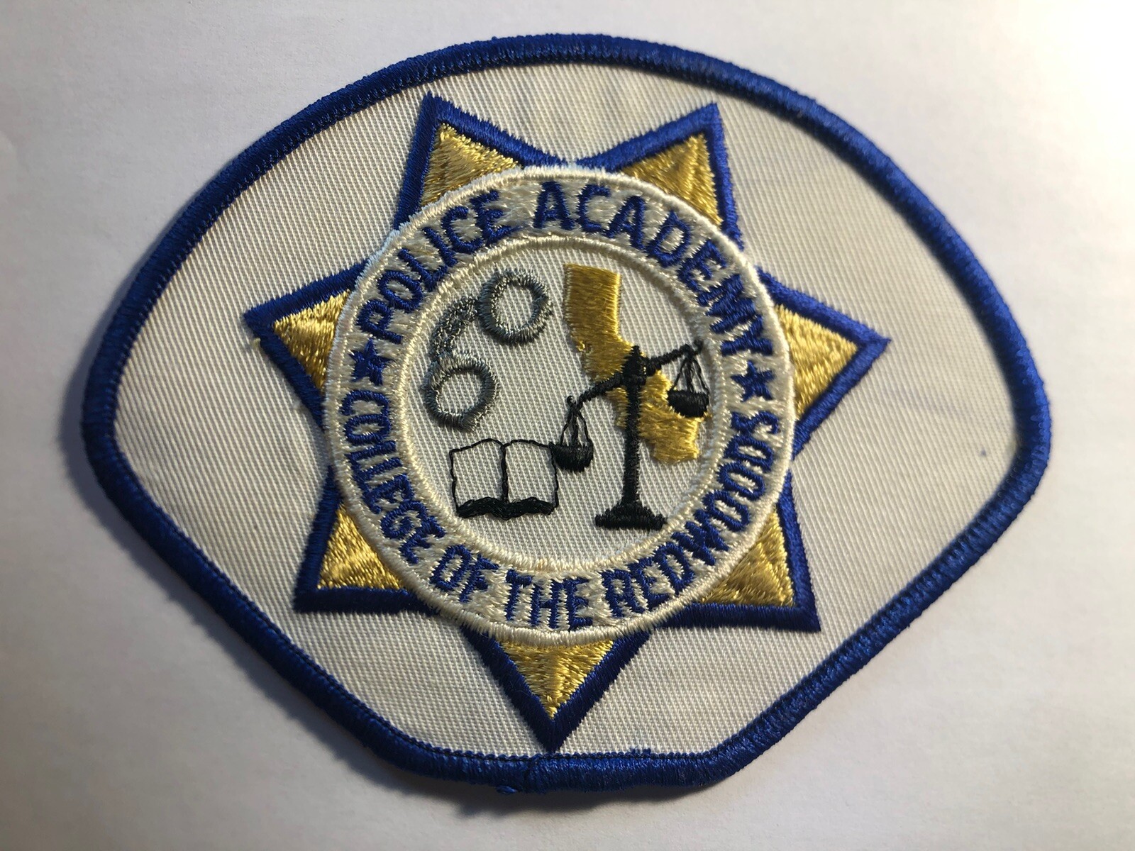 College of the Redwoods Police Academy Patch ~ California ~ RARE