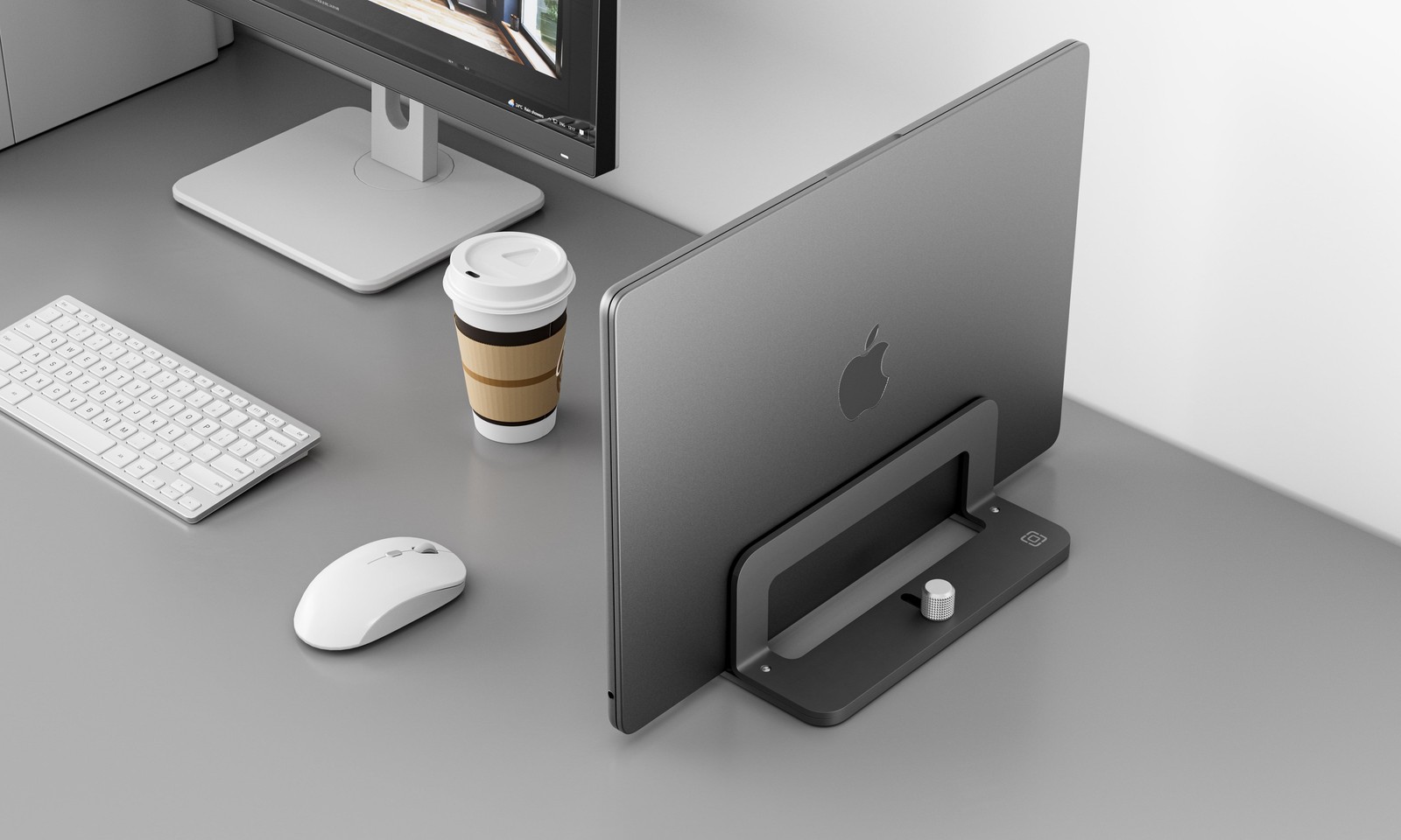 Adjustable Vertical Laptop Stand – Non-Slip, Anti-Scratch, Universal