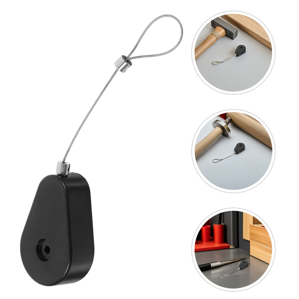 4 Pcs Telescopic Anti-theft Cable Box Gaming Controller Tether Lock
