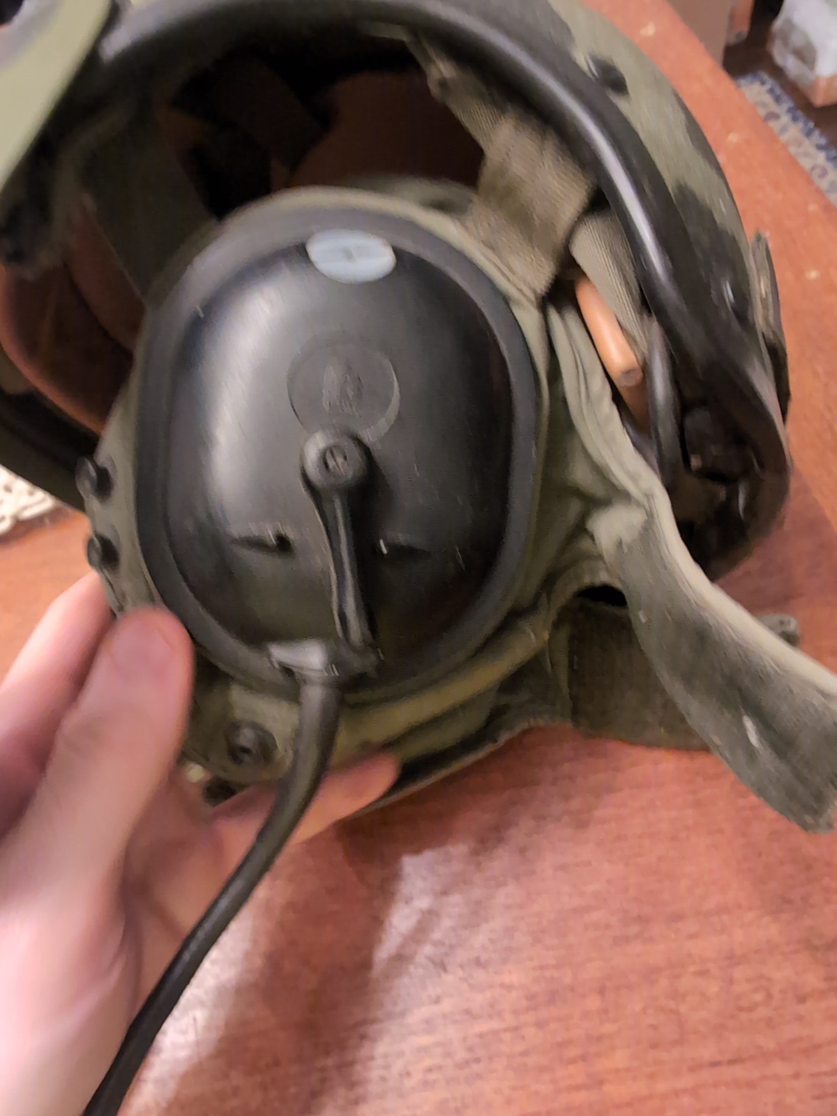 VINTAGE 1982 GENTEX HELMET SHELL Helicopter Pilot MC-140 Medium Size Comm