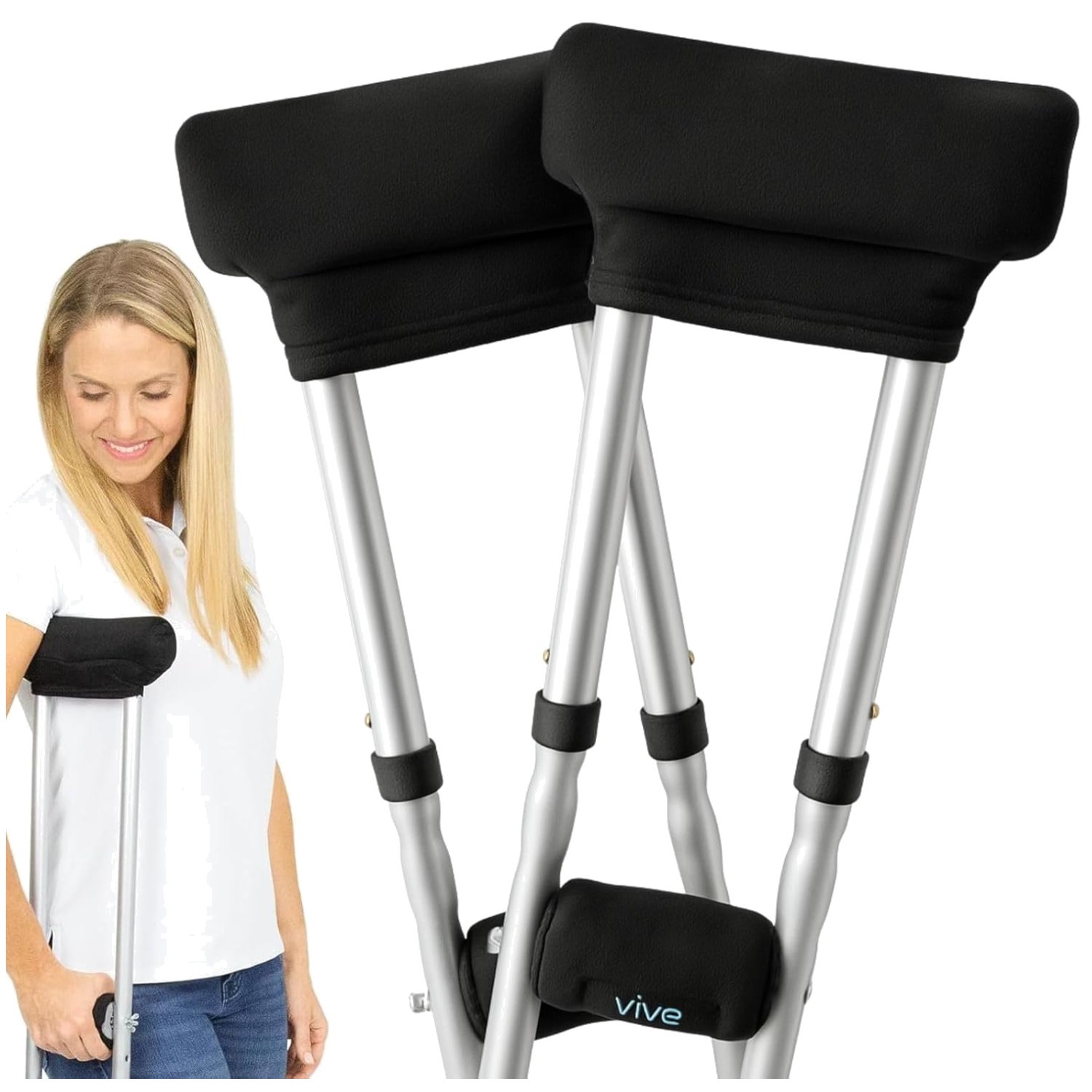 Reducing Chafing & Pressure -  Crutch Grips and Pads for All-Day Comfort