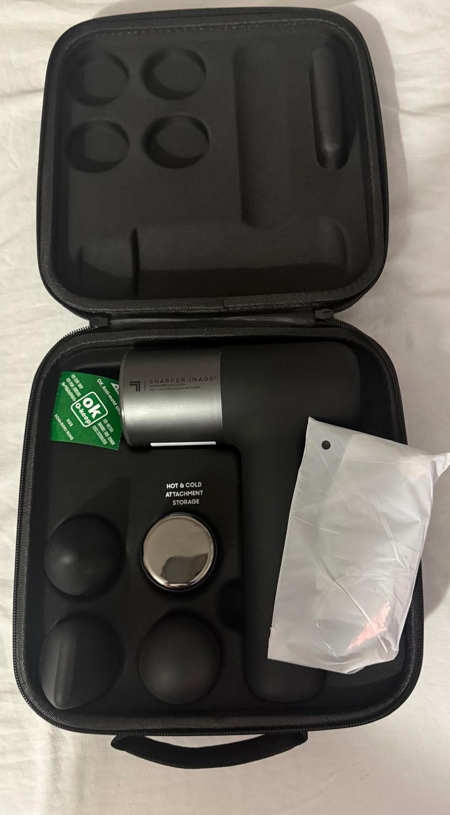 Sharper Image Pistola de masaje de tejido profundo con percusión, masajeador