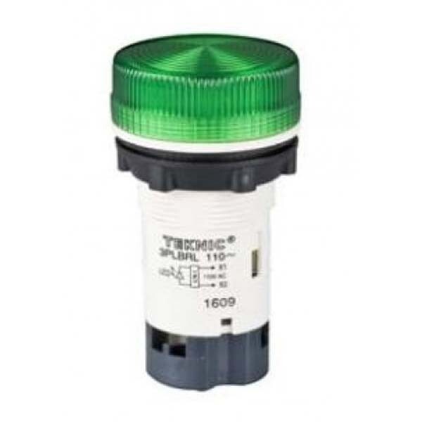 Teknic Led Pilot Light Economy 3PLBR3L Green LED 125V DC (Pack Of 6-Pcs)