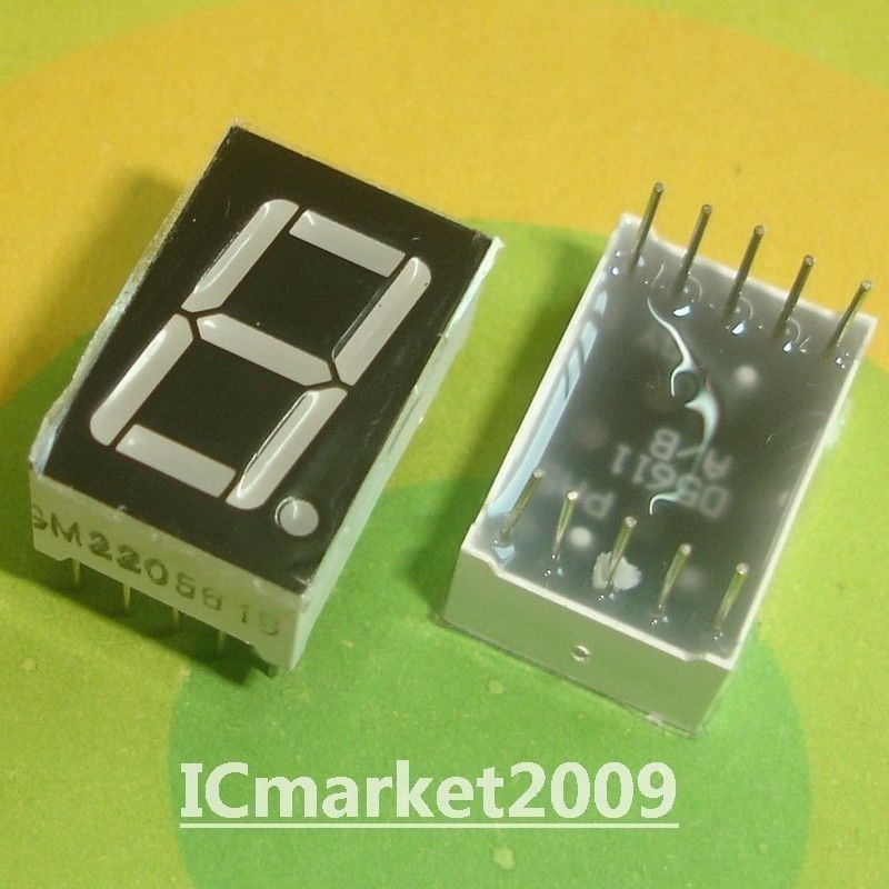 50 PCS 0.56 inch GREEN 7 SEGMENT LED DISPLAY COMMON CATHODE LD-5161AG
