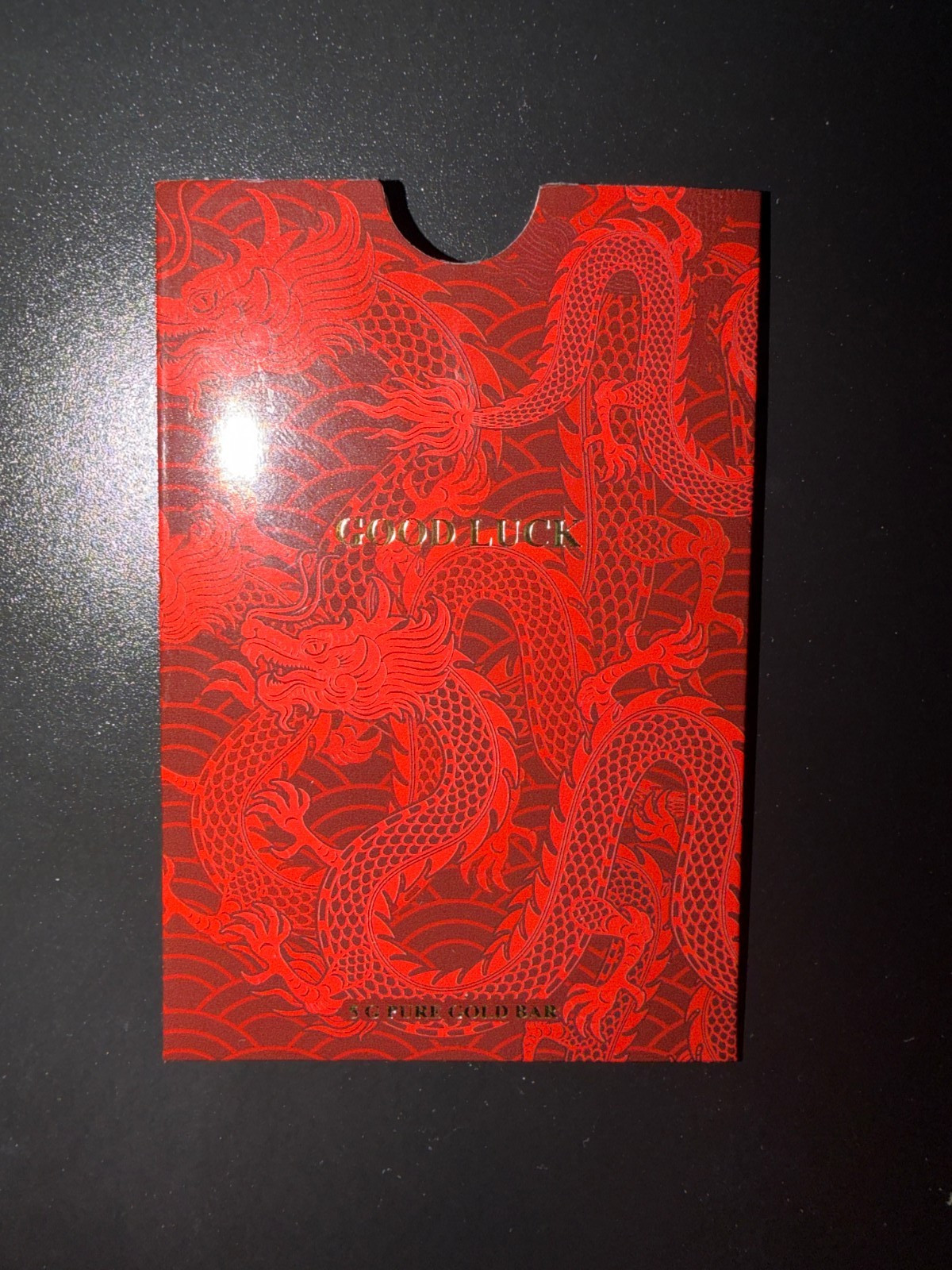 PAMP Suisse Good Luck Sleeve Cardboard Sleeve Only No Gold No Metal