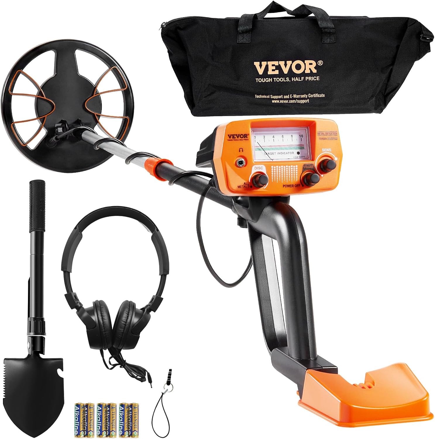 VEVOR Metal Detector for Adults & Kids, 8 Inch Waterproof Search Coil with High