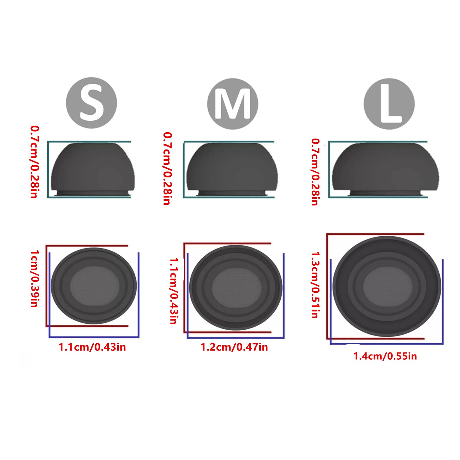 Premium Memory Foam Eartips (S/M/L) For Samsung Galaxy Buds3 Pro/Buds Pro 3