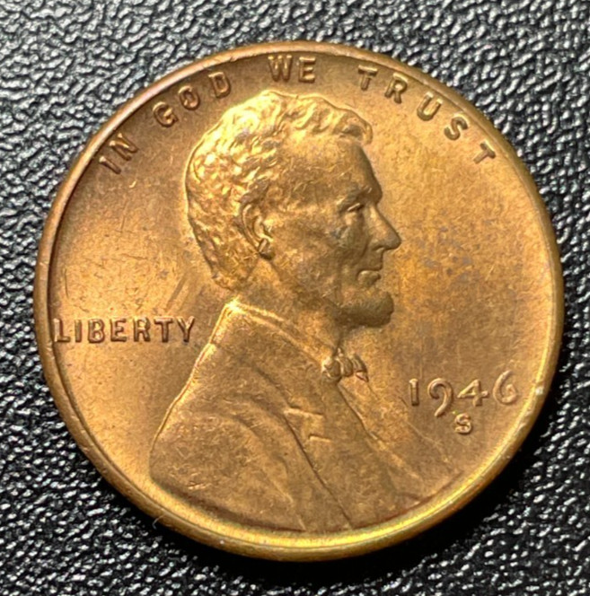 1946-S Lincoln Wheat Cent About Uncirculated