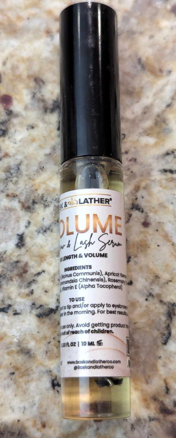 Bask & Lather Volume Eyebrow & Eyelash Serum 0.33 oz