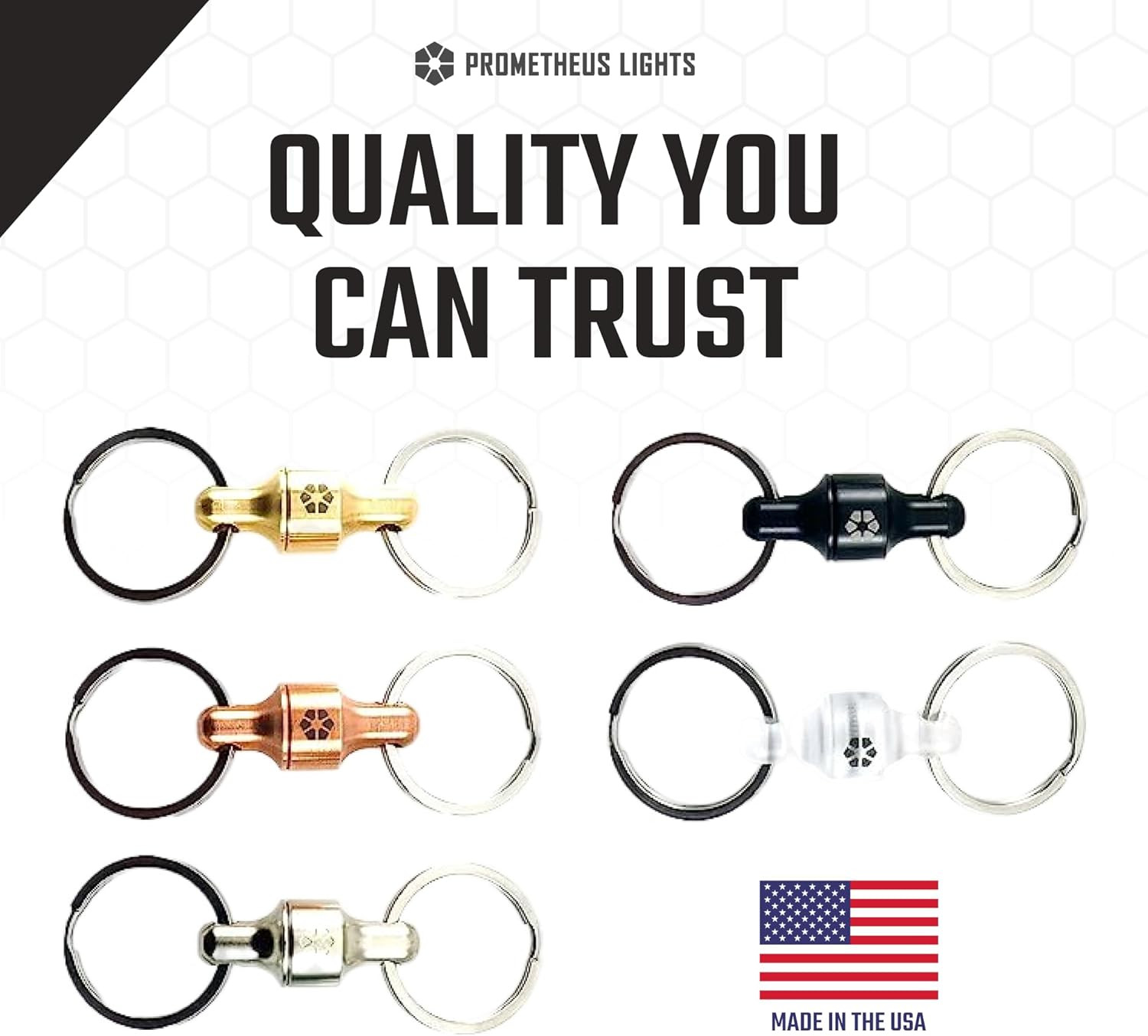Kappa Quick Release EDC Keychain, Secure and Stylish Pull Apart Detachable Keych