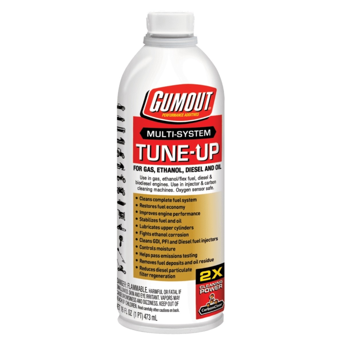 Gumout 510011 Multi-System Tune-Up For Gas, Ethanol, Diesel and Oil - 16 oz