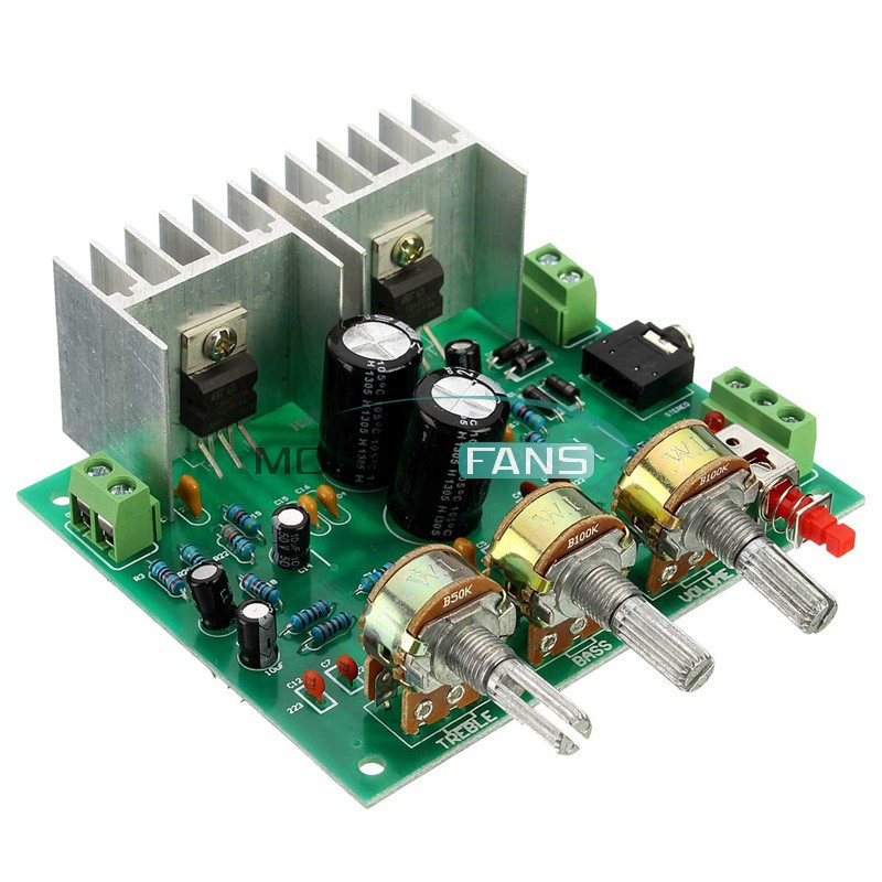 AC 12V Two 2.0-Channel 15W +15W TDA2030A hifi Stereo Amplifier AMP Board Kit