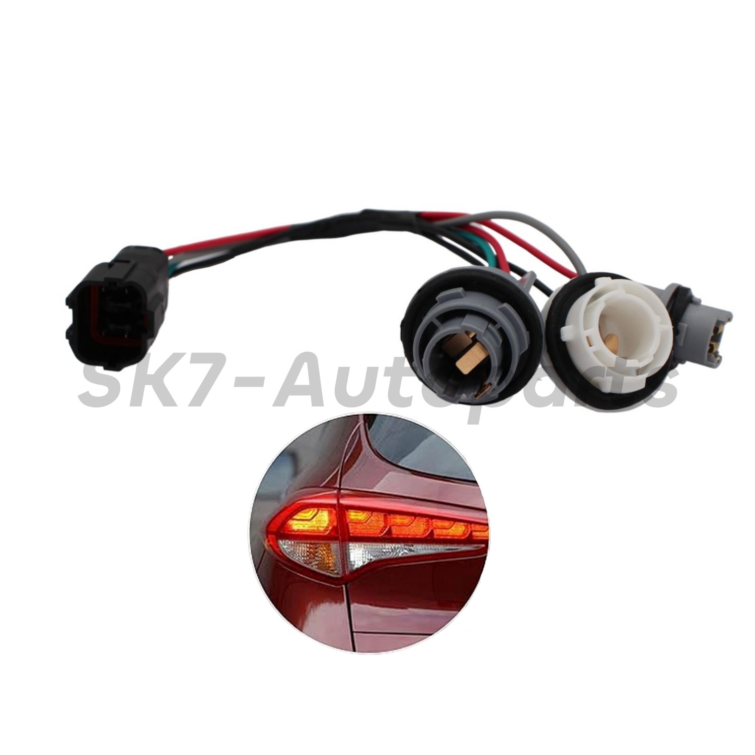 For Tucson 2016 2017 2018 6-Hole Plug Tail Lamp Socket & Wire