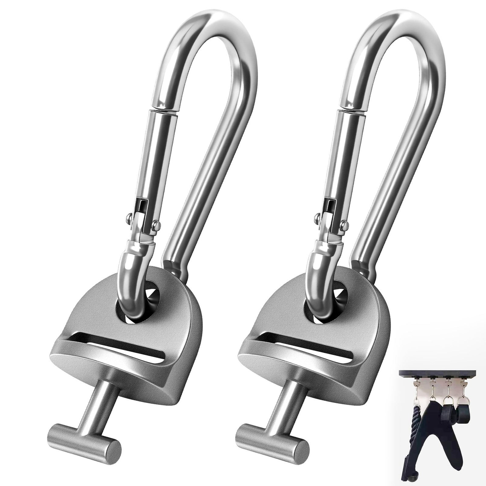 2 PCS T Lock Adapters Snap Hooks For Tonal Home Gym Shelf Cable Machine Gear