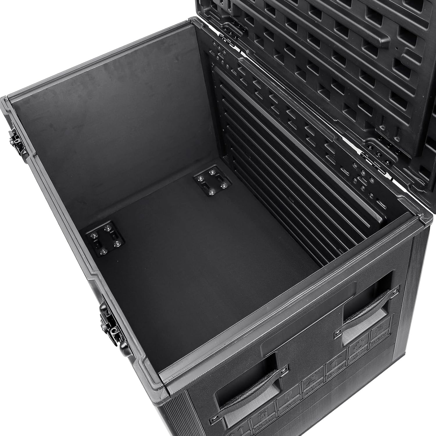 Cable Trunk ATA Road Case Utility Road Trunk Flight Case w/ Wheels for Pro Audio