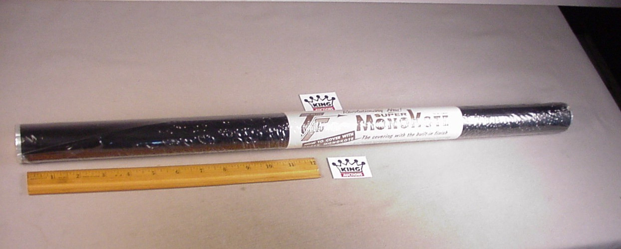 Vintage Top Flite Super Monokote Covering Film Black 6'  Roll MIP  Airplane NOS