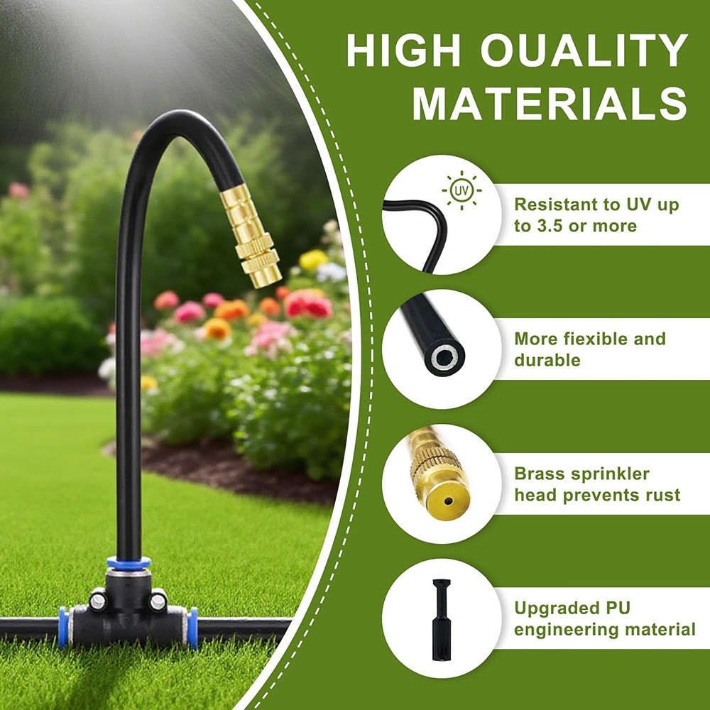 30M/100FT Automatic Drip Irrigation System Kit Garden Watering System Plants