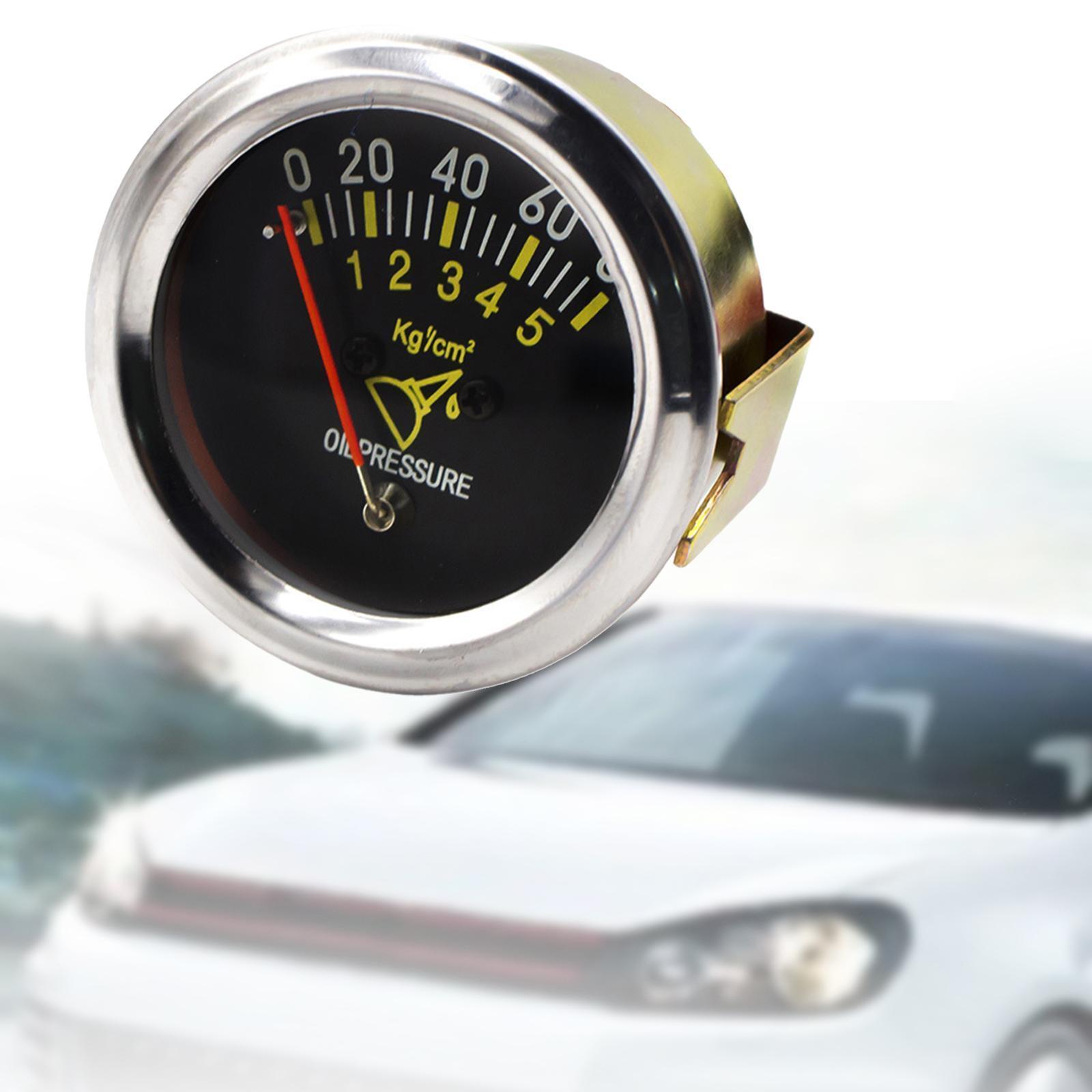 Generic Oil Pressure Gauge 0-80 PSI Accessory 12V DC Fuel Pressure Gauge Set