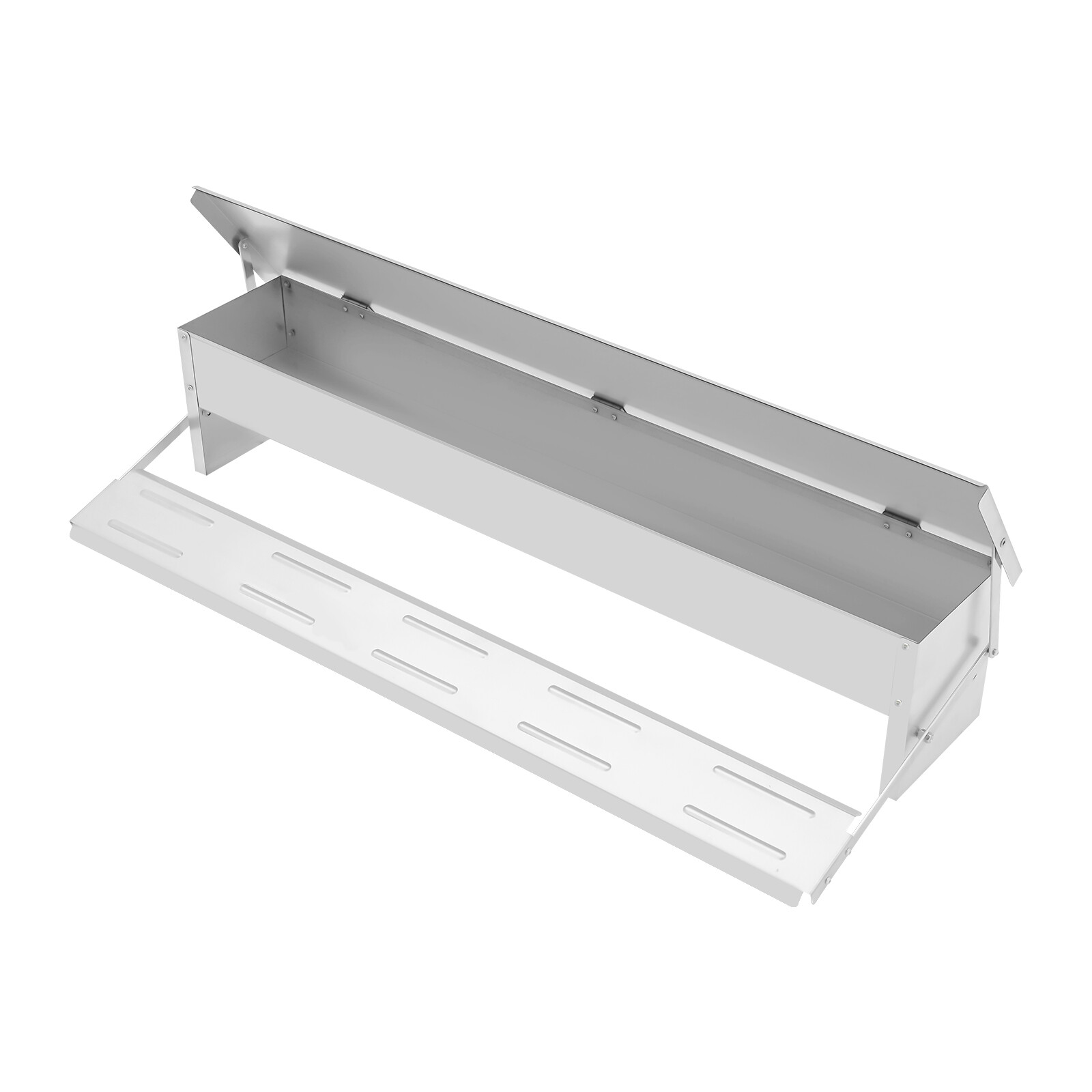 Automatic Chicken Feed Trough Feeder Poultry Trough Chicken Feeder Floor Stand