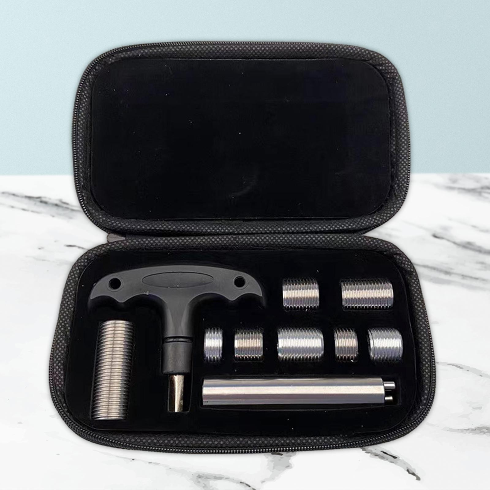 8 Pieces Billiard Pool Cue Weight Bolts with Case Billiard Cue Weight