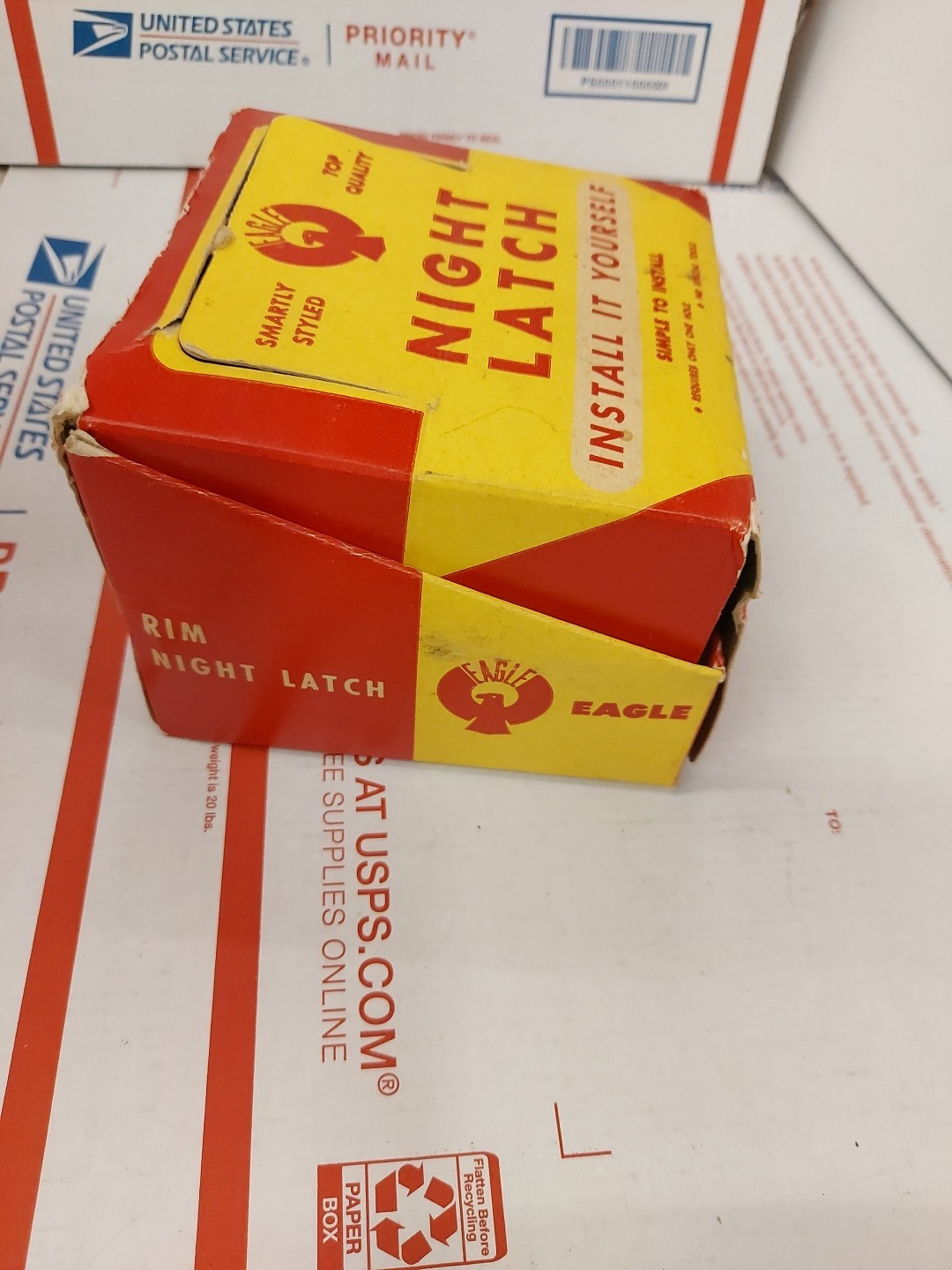 Eagle Knight Latch Original Box 3500BLY Never Used NOS