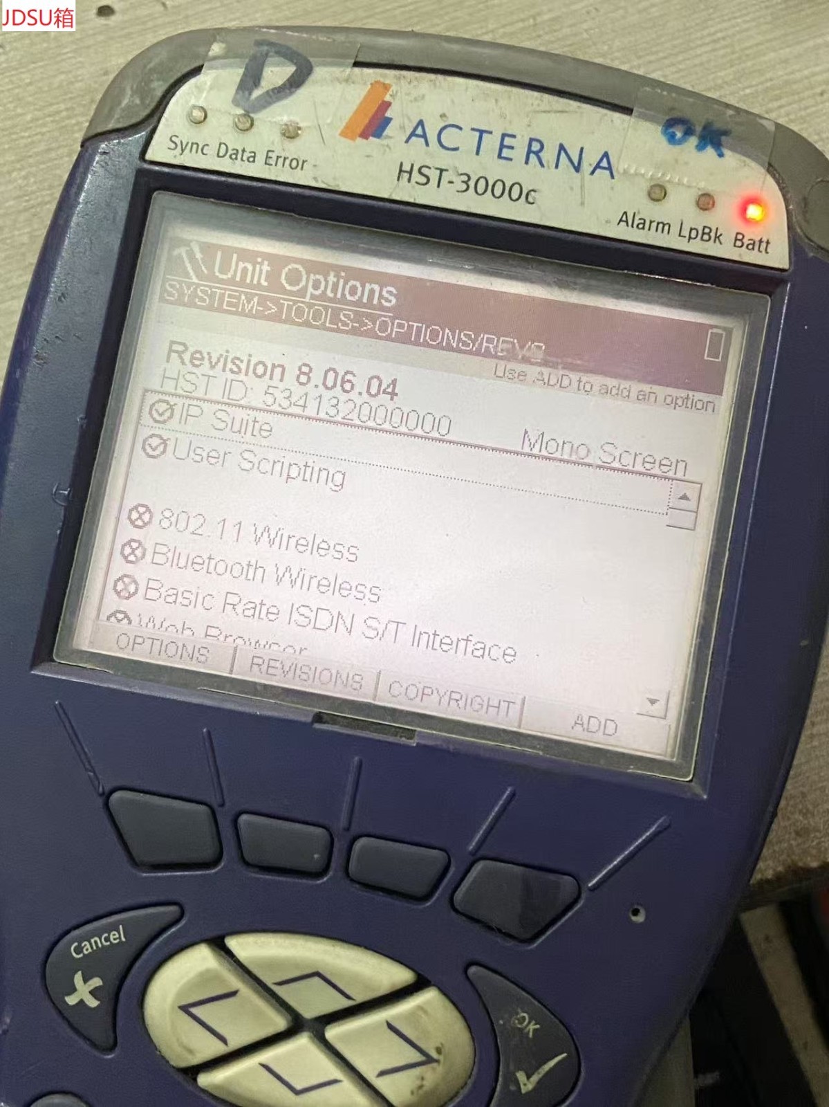 VIAVI JDSU HST-3000C Copper Tester Cable w/o Module