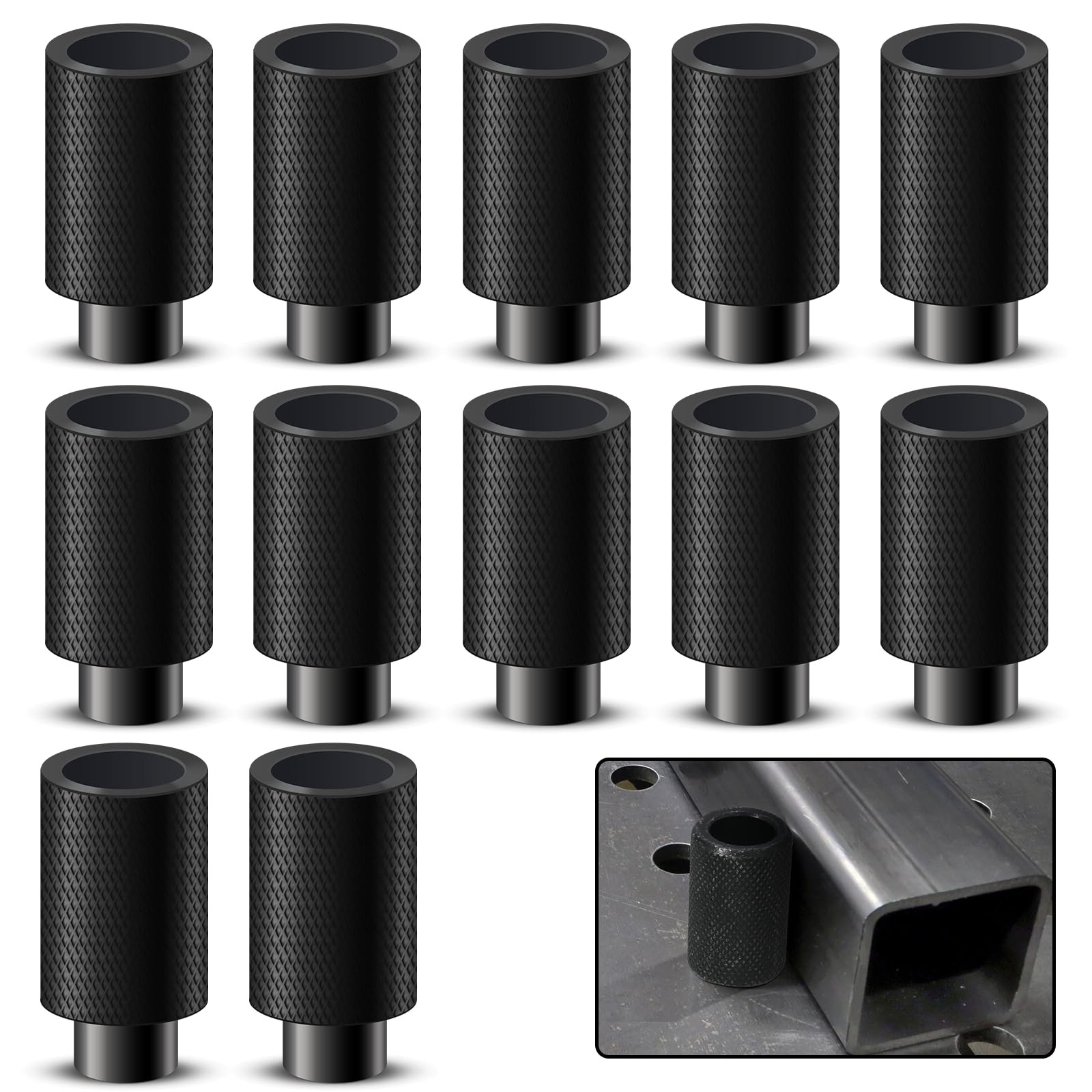 Nexigins 12 Pcs 5/8" x 2" Welding Table Locating 5/8 X 1 X 2 Inches, Black