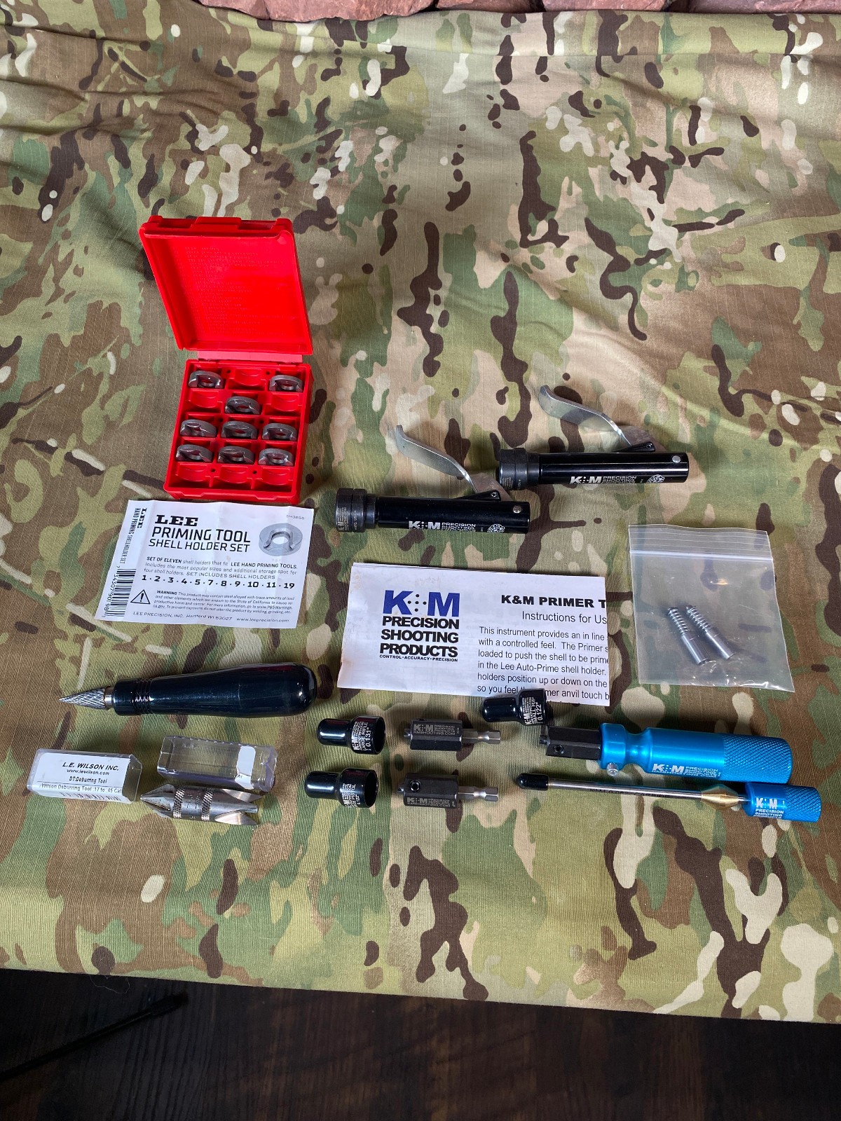 NEW Two K&M Primer Seaters with many accessories