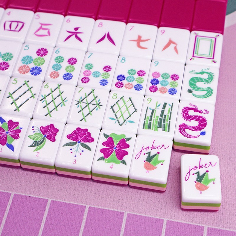 160-Piece Crystal Red Mahjong Set – Free Shipping, In Stock at US Warehouse