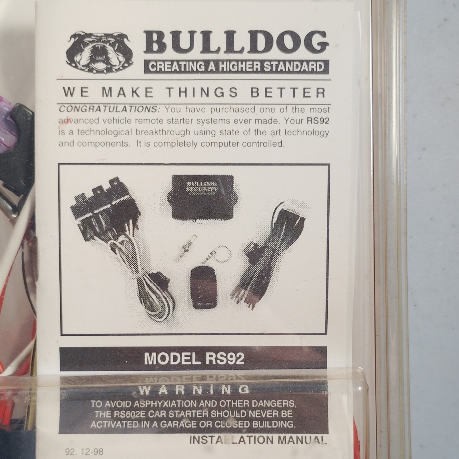 Bulldog Security Remote Starter System (RS82)