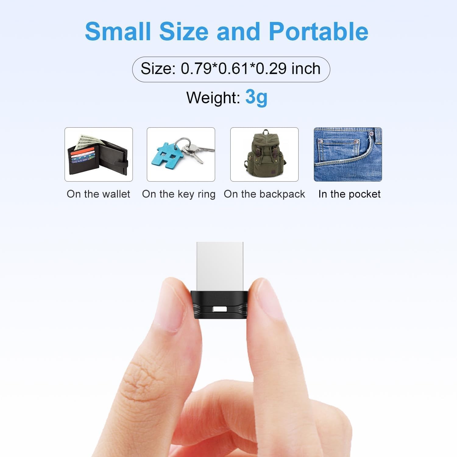16GB Ultra Slim USB 2.0 Flash Drive - Portable, Shockproof & Water-Resistant