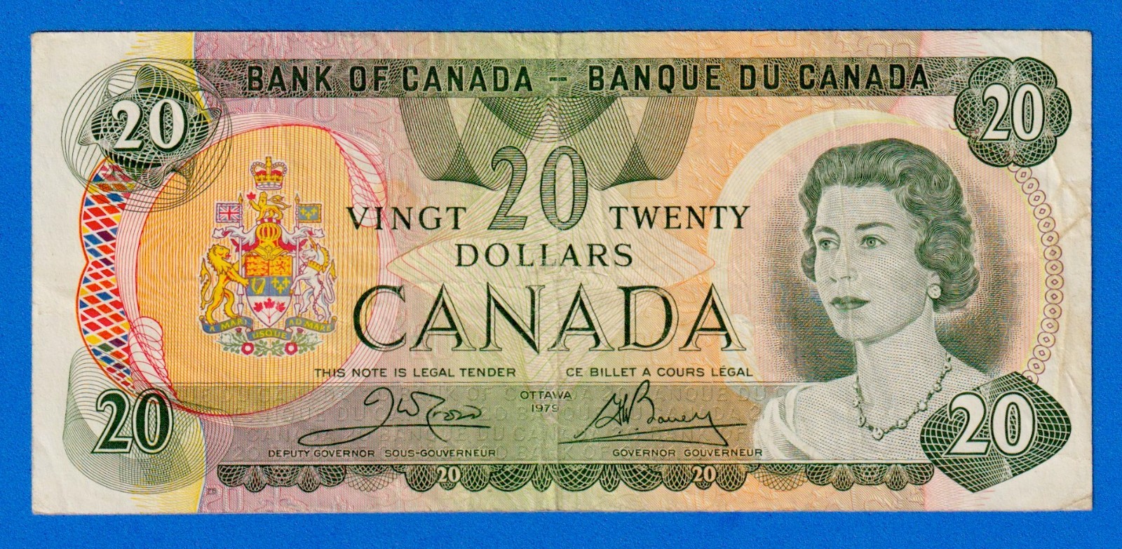 Canada  $20 1979 - P-93b / BC-54b-i  QE II Circulated Note - 56389699612