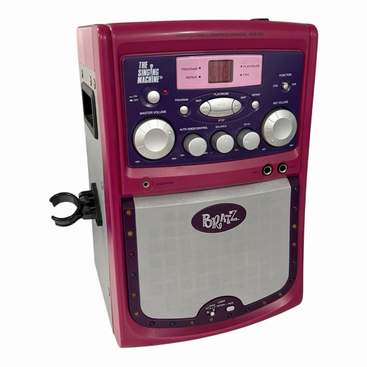 Y2K Bratz CD+ Karaoke System Fuchsia No Microphone Rare Untested